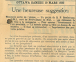 1932 - 19 March - Le Droit - Article about Work of Bishop Bonhomme