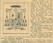 1933 - May - Le Droit - Bishop Bonhomme's Coat of Arms with article